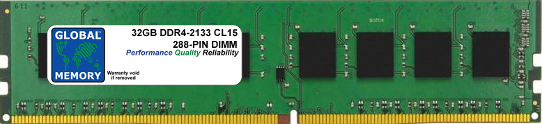 32GB DDR4 2133MHz PC4-17000 288-PIN DIMM MEMORY RAM FOR LENOVO PC DESKTOPS